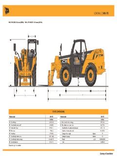 jcb 170 specs